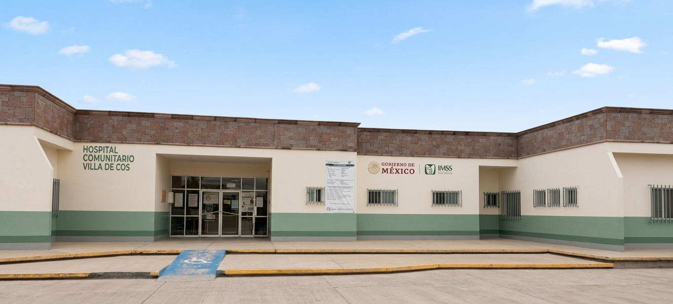 Fachada del Hospital Comunitario Villa de Cos